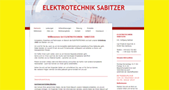 Desktop Screenshot of elektrotechnik-sabitzer.de