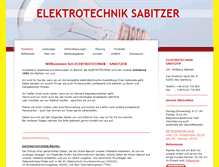 Tablet Screenshot of elektrotechnik-sabitzer.de